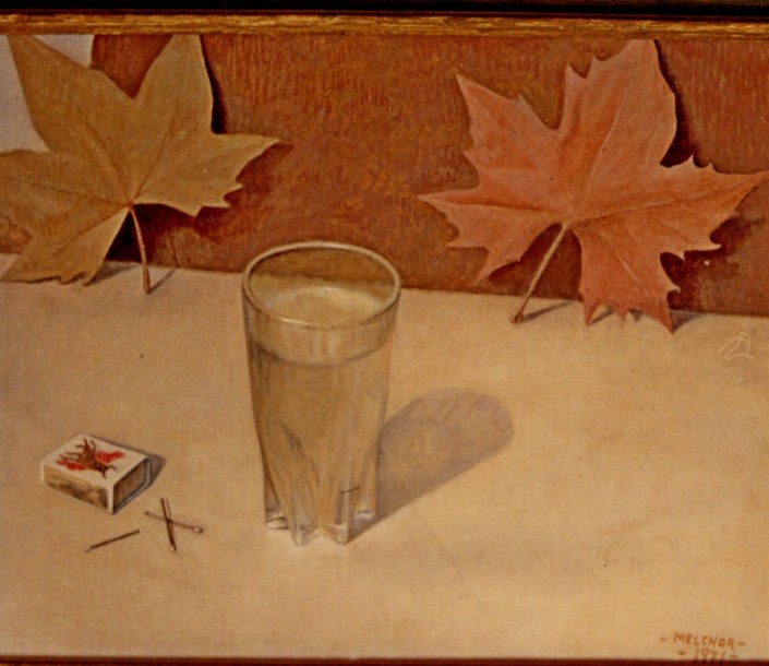 Bodegón con vaso de agua (1971)